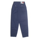 TOMMY HILFIGER Chino Workwear Womens Trousers Blue Regular Tapered W24 L28