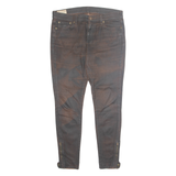 POLO RALPH LAUREN Womens Trousers Brown Regular Skinny W34 L28