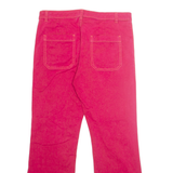 Womens Trousers Pink Regular Bootcut W32 L27