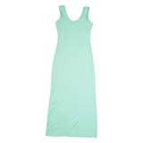 GUESS Womens Bodycon Dress Blue Sleeveless Long S