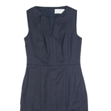 BOSS HUGO BOSS Womens Pencil Dress Blue Sleeveless Knee Length S