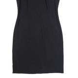HUGO BOSS Womens Pencil Dress Black Wool Sleeveless Knee Length UK 14