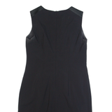 HUGO BOSS Womens Pencil Dress Black Wool Sleeveless Knee Length UK 14