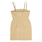 TODAY'S WOMAN Womens Bodycon Dress Beige Sleeveless Short UK 14