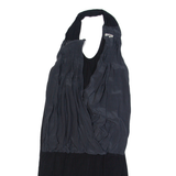 LIU JO Womens Bodycon Dress Black Sleeveless Short M