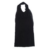 LIU JO Womens Bodycon Dress Black Sleeveless Short M