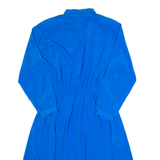 KAY BRANDON Womens Day Dress Blue Long Sleeve Long M