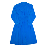 KAY BRANDON Womens Day Dress Blue Long Sleeve Long M