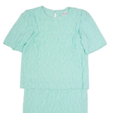 BARONE Womens Pencil Dress Blue Short Sleeve Midi M