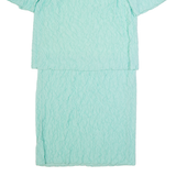 BARONE Womens Pencil Dress Blue Short Sleeve Midi M