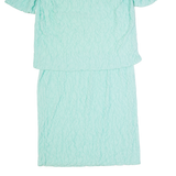 BARONE Womens Pencil Dress Blue Short Sleeve Midi M