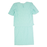 BARONE Womens Pencil Dress Blue Short Sleeve Midi M