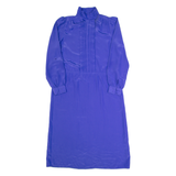MS CHAUS Womens Day Dress Purple 90s Long Sleeve Long XL