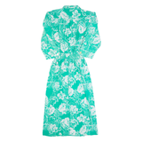 Christina Grant Womens Pencil Dress Green 90s Floral Long M