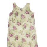 HELENE BLAKE Womens Shift Dress Green 90s Floral Sleeveless Long XL