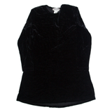RONNI NICOLE BY OUIDA Womens Fit & Flare Dress Black Velvet Long Sleeve Short L
