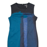 DKNY Womens Bodycon Dress Blue Sleeveless Knee Length M