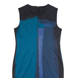 DKNY Womens Bodycon Dress Blue Sleeveless Knee Length M