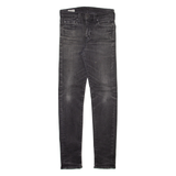 LEVI'S 510 BIG E Jeans Mens Grey Slim Skinny Stone Wash W27 L29