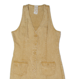 SADIE & SAGE Womens Pencil Dress Beige Denim Sleeveless Knee Length M