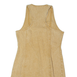 SADIE & SAGE Womens Pencil Dress Beige Denim Sleeveless Knee Length M