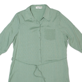 ONLY FASHION Womens Shirt Dress Green Knee Length L