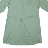 ONLY FASHION Womens Shirt Dress Green Knee Length L