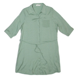 ONLY FASHION Womens Shirt Dress Green Knee Length L