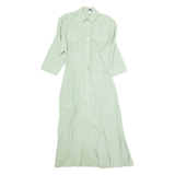 KWAI Womens Day Dress Green Long Sleeve Midi UK 8