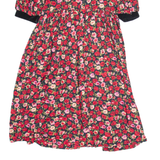 MAGGIE & ZOE Womens Day Dress Red 90s Floral Knee Length UK 10