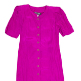 PETITE JAZZ Womens Pencil Dress Pink 90s Short Sleeve Knee Length S