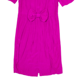 PETITE JAZZ Womens Pencil Dress Pink 90s Short Sleeve Knee Length S