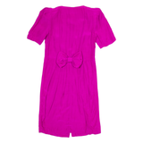 PETITE JAZZ Womens Pencil Dress Pink 90s Short Sleeve Knee Length S