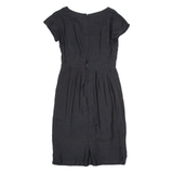 LESLIE FAY Womens Pencil Dress Black Short Sleeve Knee Length M