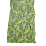 KAY WHITNEY Womens Shift Dress Green Paisley Short Sleeve Midi L