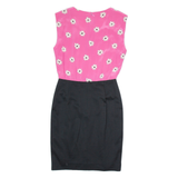 AKRIS Womens Pencil Dress Pink Floral Sleeveless Knee Length S