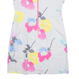 JOULES Womens Shift Dress Grey Floral Short Sleeve Knee Length UK 16