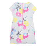 JOULES Womens Shift Dress Grey Floral Short Sleeve Knee Length UK 16