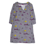 BODEN Yellow Bus Womens Fit & Flare Dress Green Crazy Pattern Knee Length UK 10