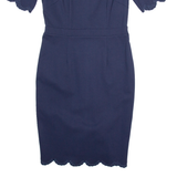 BODEN Womens Pencil Dress Blue Short Sleeve Knee Length UK 10