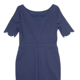 BODEN Womens Pencil Dress Blue Short Sleeve Knee Length UK 10