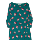BODEN Womens Day Dress Green Viscose Floral Knee Length UK 16