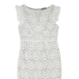 MINT VELVET Womens Pencil Dress White Sleeveless Knee Length M