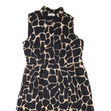 HOBBS LONDON Womens Shirt Dress Black Spotted Sleeveless Knee Length XL