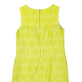 REISS Womens Shift Dress Green Viscose Sleeveless Knee Length UK 10