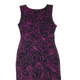 PHASE EIGHT Womens Day Dress Pink Viscose Floral Sleeveless Knee Length M