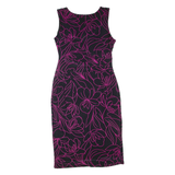 PHASE EIGHT Womens Day Dress Pink Viscose Floral Sleeveless Knee Length M