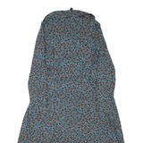 BODEN Womens Wrap Dress Blue Viscose Long Sleeve Midi UK 14