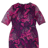 PHASE EIGHT Womens Pencil Dress Pink Floral Short Sleeve Knee Length UK 14