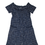 ZARA Womens Day Dress Blue Short Sleeve Midi L